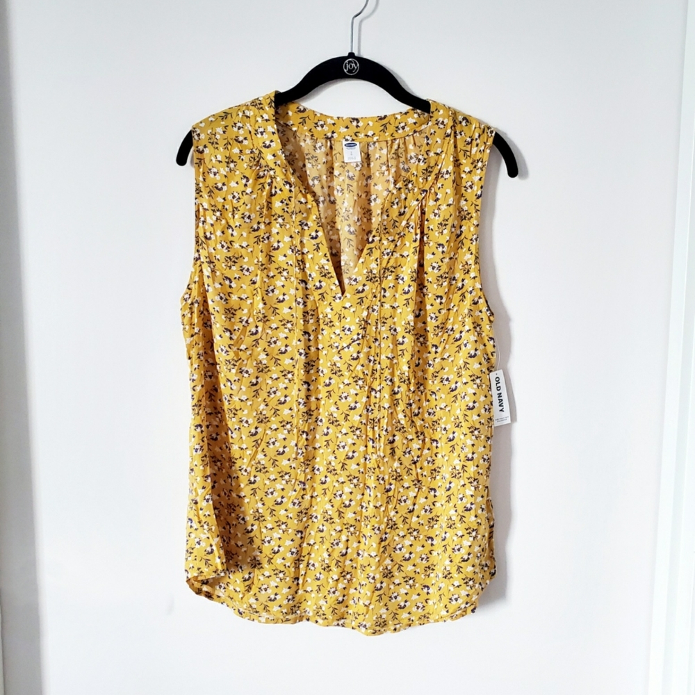 🍬 Old Navy Flower Print Tank Top/Sz L